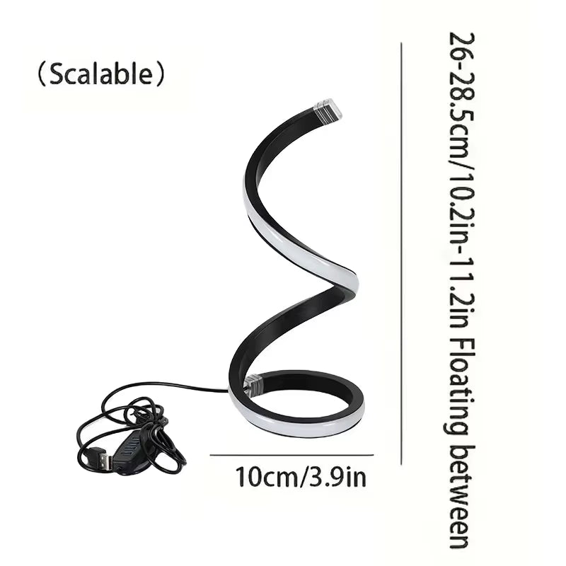 LumaSpiral – 3-Color Dimmable LED Night Light