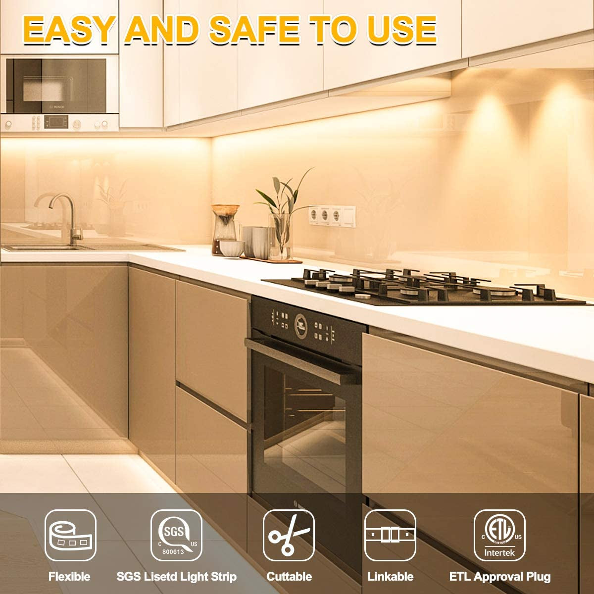 ✨ GlowSense MotionStrip – Smart LED Light with Motion Sensor