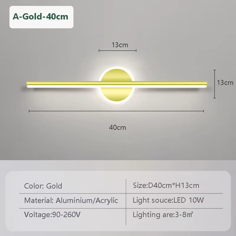 ✨ LumoLine™ Modern LED Wall Light – Sleek Mirror Glow (40/60/80cm)