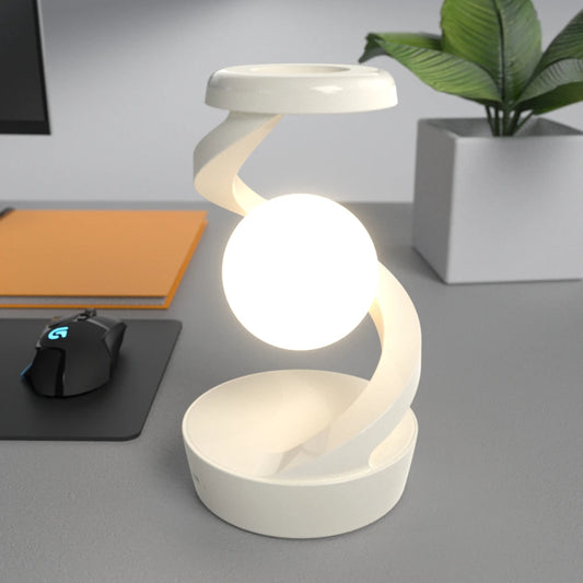 AuraGlide™ Rotating Lamp & Wireless Charger (RGB Edition)