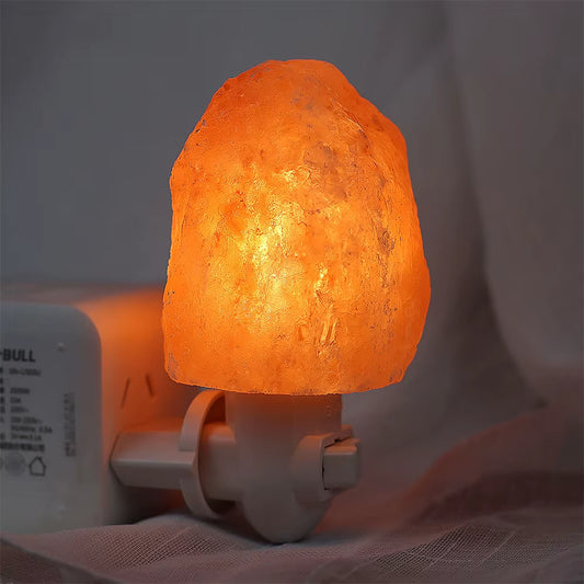Himalayan Salt Lamp Night Bedside LED Night Light Home Decor Air Purifying with Plug Release Negative Ions EU US UK Plug