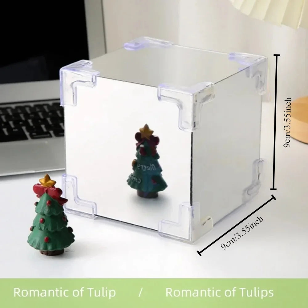 DIY Tulip Mirror Cube Lamp