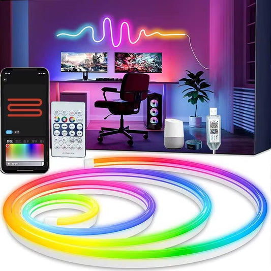 GlowFlex – RGBIC Neon Strip with App & Remote